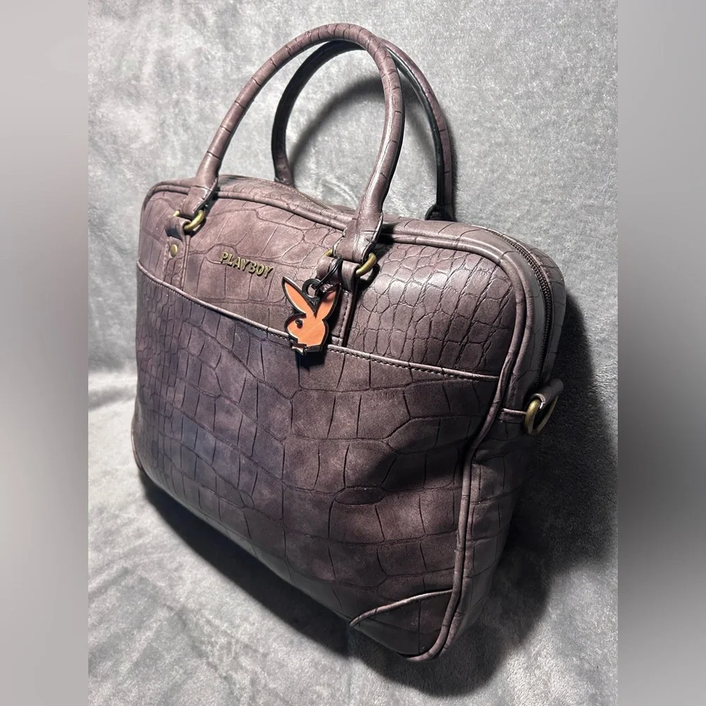 VTG Playboy Faux Embossed Leather Laptop Case